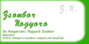 zsombor mogyoro business card