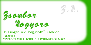 zsombor mogyoro business card